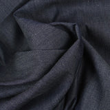 Chambray de coton marine
