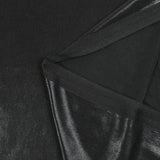 Jersey de polyester lamé noir