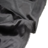 Satin polyester fin noir