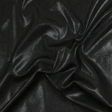 Jersey de polyester lamé noir