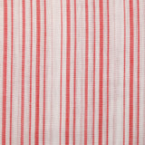 Voile de coton rayé rouge et blanc