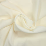 Crêpe polyester fin blanc cassé