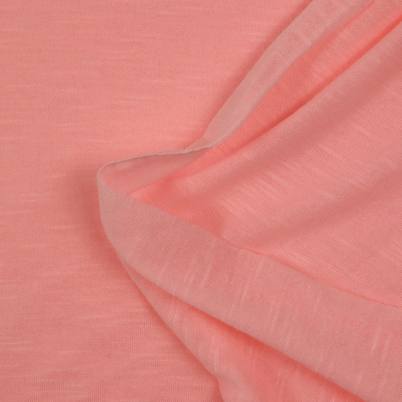 Jersey de polyester flammé rose bubblegum