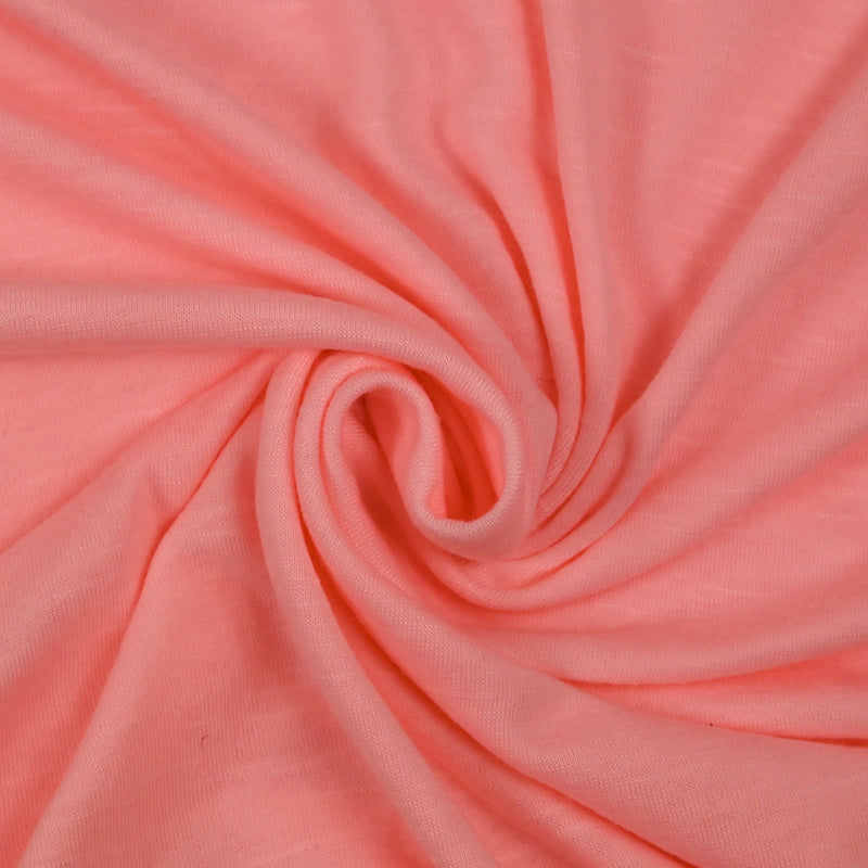 Jersey de polyester flammé rose bubblegum