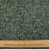 Jersey de coton fin imprimé terrazzo vert