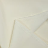 Crêpe polyester fin blanc cassé