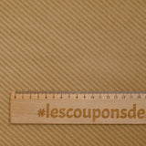 Velours côtelé 100% coton sergé 3 mm camel clair