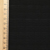 Polyviscose peau de pêche à carreaux Josie noir