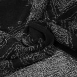 Jersey de laine mélangée bandana noir