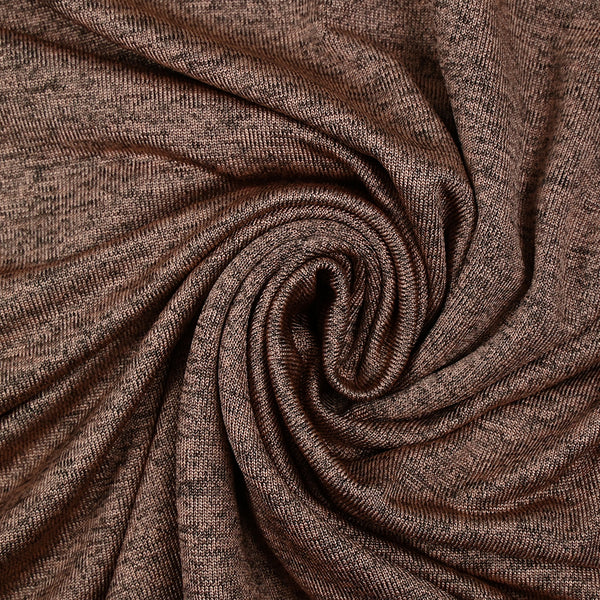 Jersey de polyester chiné rose