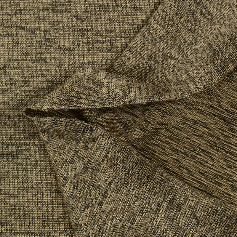 Jersey de polyester chiné beige