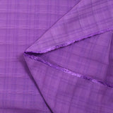 Polyviscose peau de pêche à carreaux Josie violet