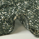 Jersey de coton fin imprimé terrazzo vert