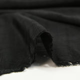 Polyviscose peau de pêche à carreaux Josie noir