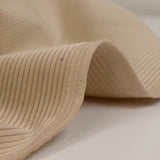 Velours côtelé 100% coton 3 mm beige clair