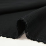 Voile de viscose jacquard satiné Sana noir