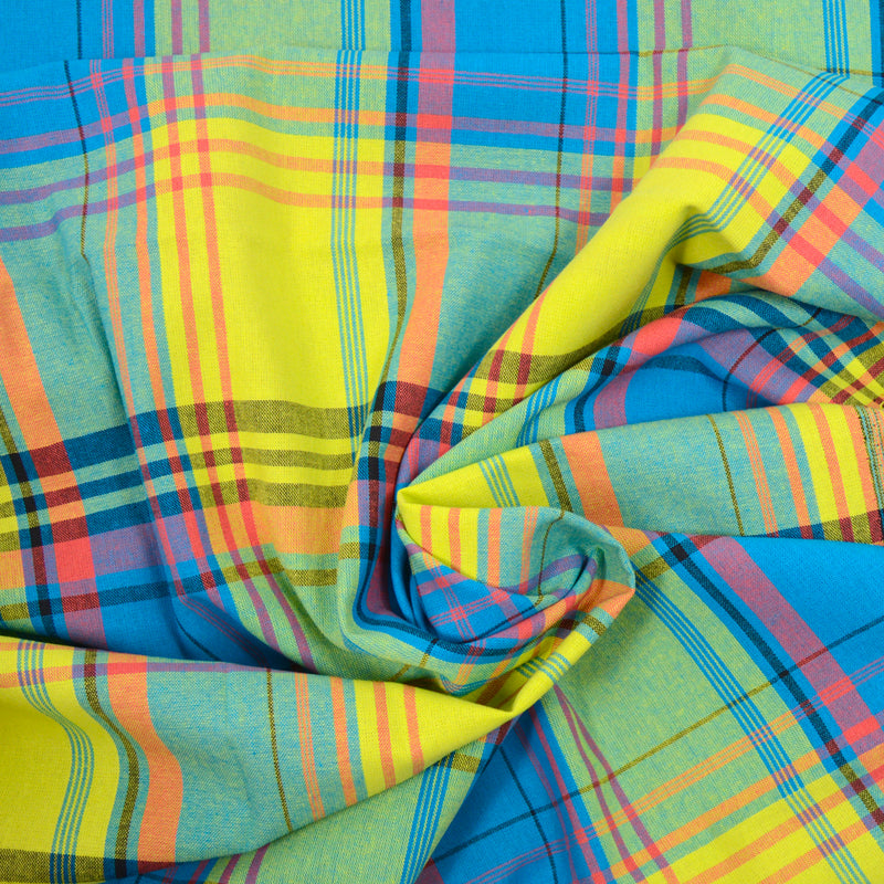 Madras cotton fabrics n ° 24