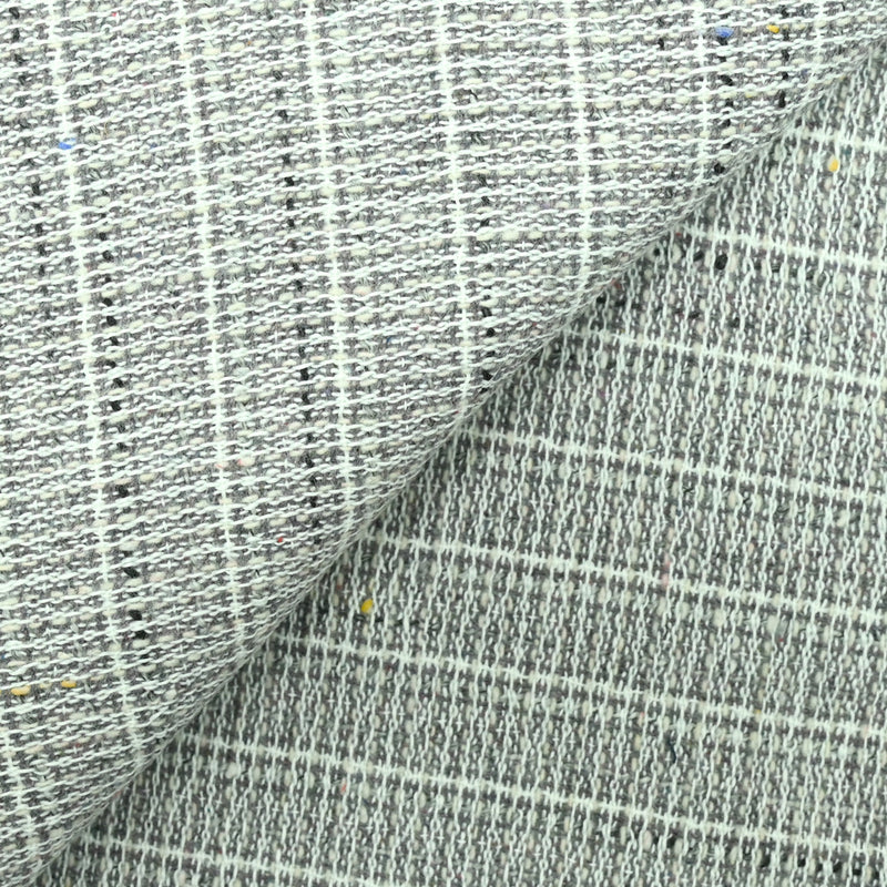 Tweed de laine mélangée gris