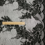 Dentelle polyester résille Graziella noir