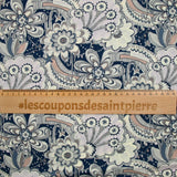 Coton liberty ® Firework Garden bleu au mètre