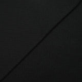 Maille polyester côtelée fine noir