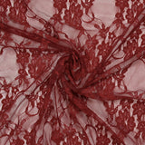 Dentelle polyester Noémie bordeaux