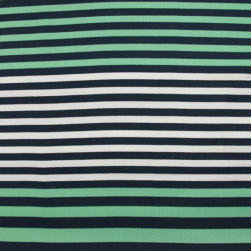 Crêpe Viscose Printed Variations of Green Water Scratches
