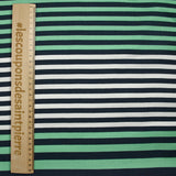 Crêpe Viscose Printed Variations of Green Water Scratches