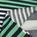 Crêpe Viscose Printed Variations of Green Water Scratches