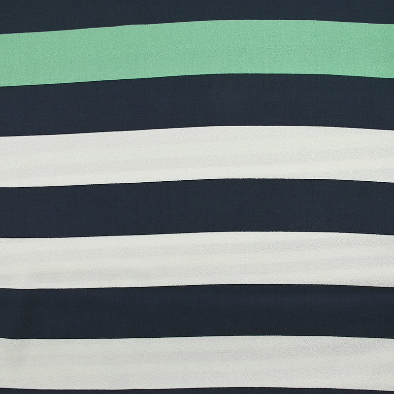 Crêpe Viscose Printed Variations of Green Water Scratches