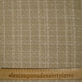 Tweed de polyester Camille fond beige