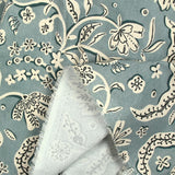 Coton indien imprimé Miraz bleu
