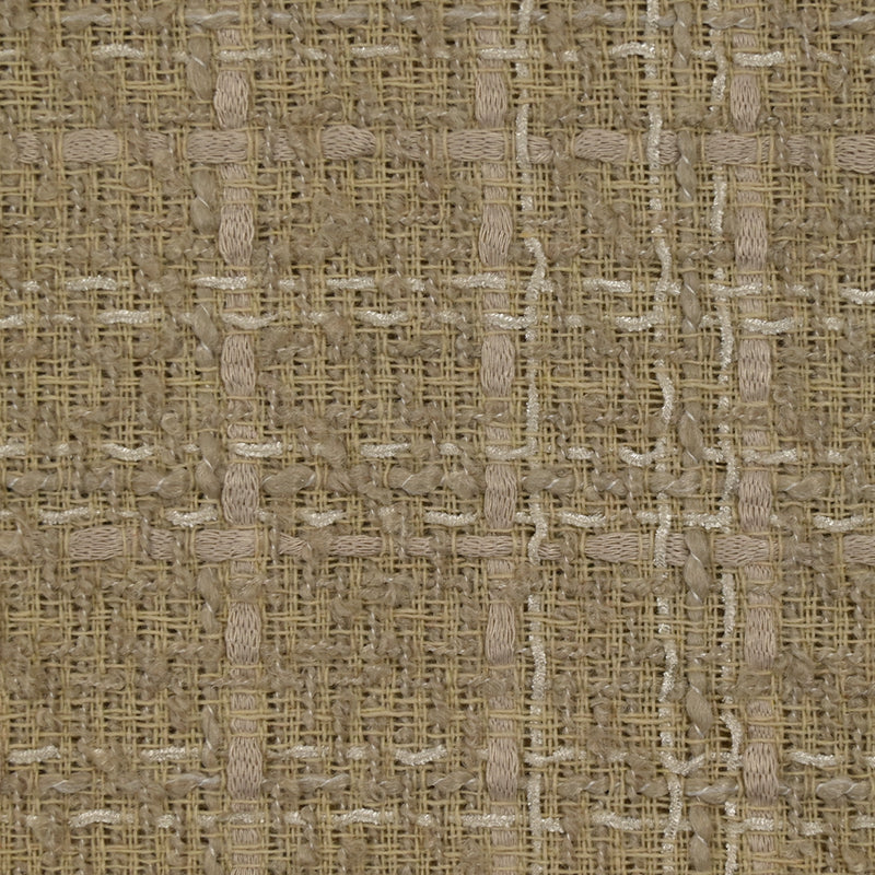 Tweed de polyester Camille fond beige
