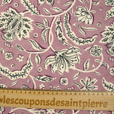 Coton indien imprimé Miraz violet
