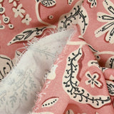 Coton indien imprimé Miraz vieux rose