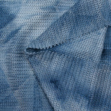 Maille résille tressée polyester tie & dye bleu