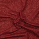 Jersey de polyester irisé doré fond rouge