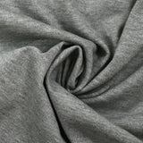 Heather gray cotton jersey