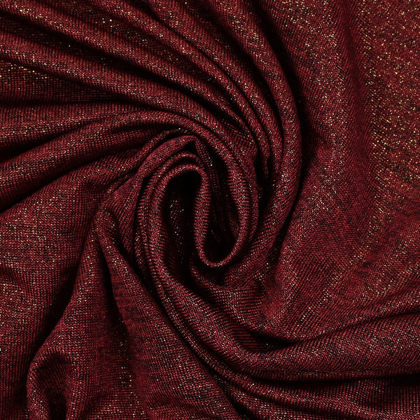 Maille chinée irisée Mindy fond rouge bordeaux