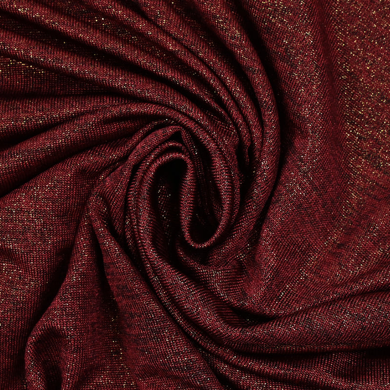 Maille chinée irisée Mindy fond rouge bordeaux