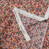 Coton liberty ® Wiltshire Bud marron et bleu au mètre