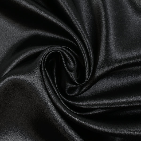Crêpe envers satin noir