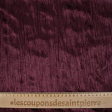 Jersey velours plissé prune