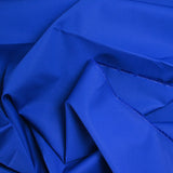 Popeline de coton unie bleu roi