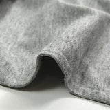 Heather gray cotton jersey
