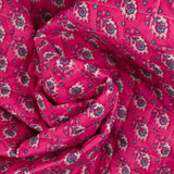 Coton matelassé double face Sandhya rose au mètre