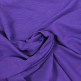 Polyester fluide froissé violet