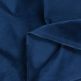 Velours de coton élasthanne fantaisie Adrinana bleu foncé