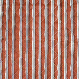 Coton matelassé double face Jiya marron au mètre