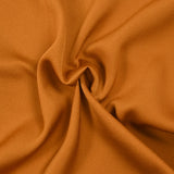 Crêpe satin polyester Bubble orange brûlé